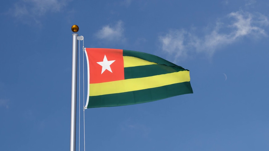 Togo - Flagge 90 x 150 cm