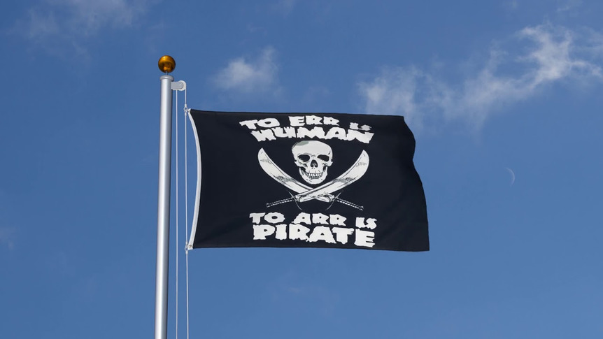 Pirat Arr - Flagge 90 x 150 cm
