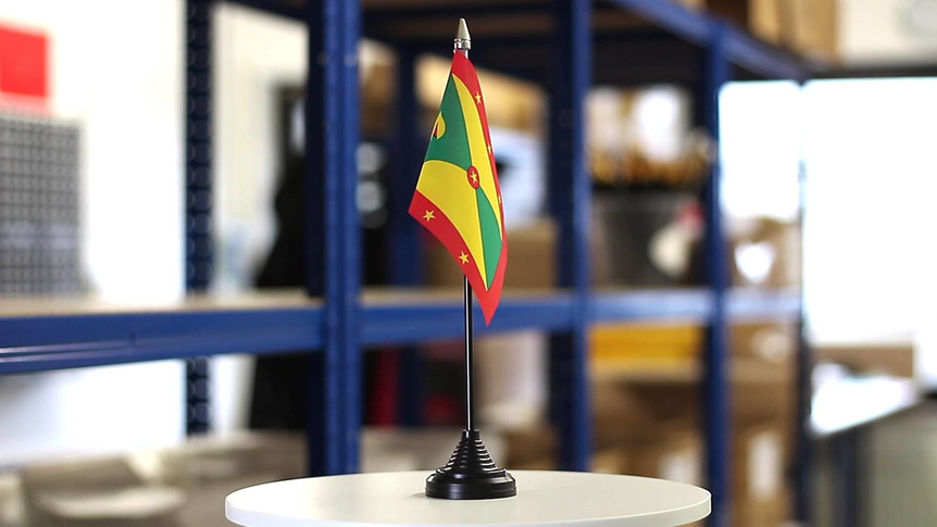 Grenada - Tischflagge 10 x 15 cm