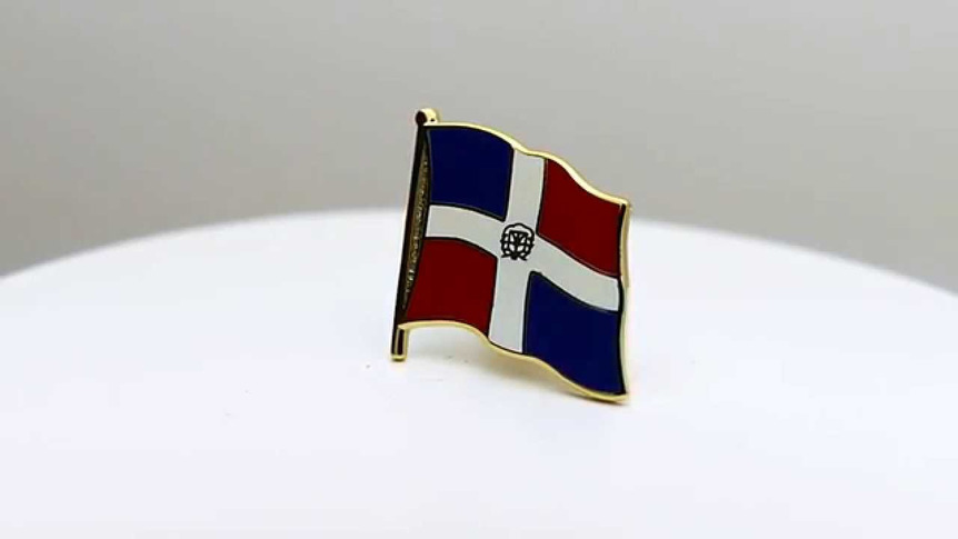 Dominikanische Republik - Flaggen Pin 2 x 2 cm