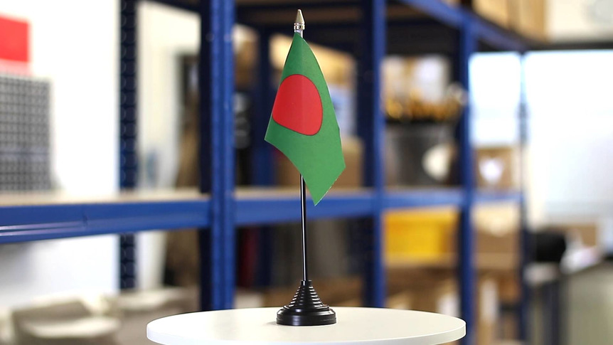 Bangladesh - Mini drapeau de table 10 x 15 cm
