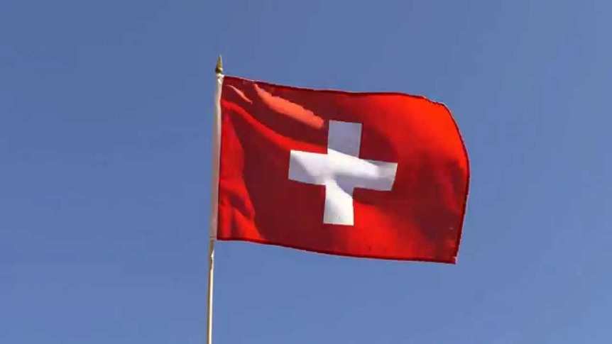 Schweiz - Stockflagge 30 x 45 cm