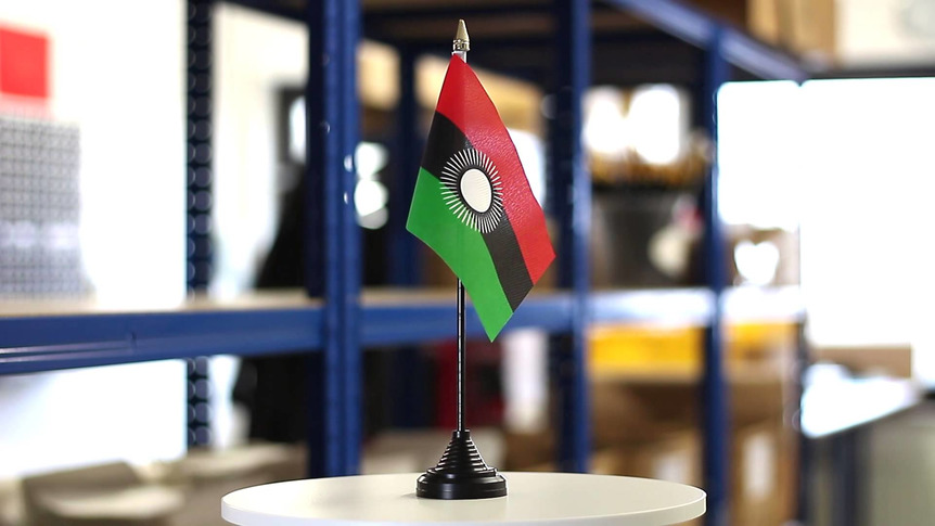 Malawi ancien - Mini drapeau de table 10 x 15 cm