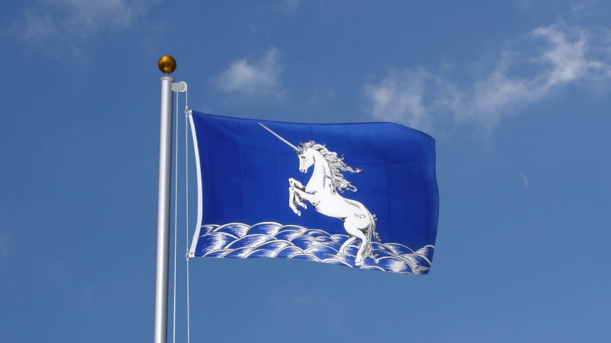 Unicorn blue - 3x5 ft Flag