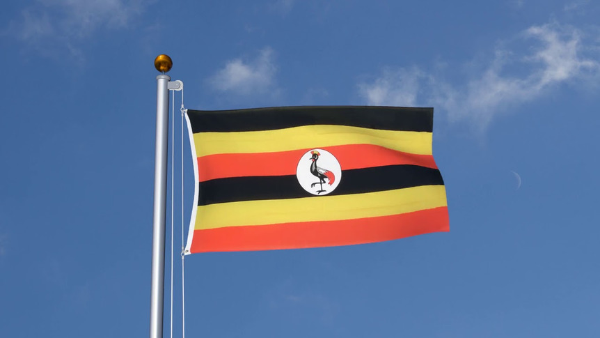 Uganda - Flagge 90 x 150 cm