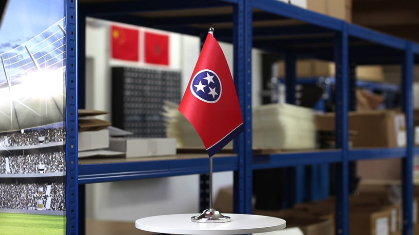 Tennessee - Satin Tischflagge 15 x 22 cm