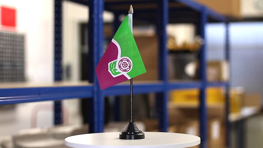 South Yorkshire - Mini drapeau de table 10 x 15 cm