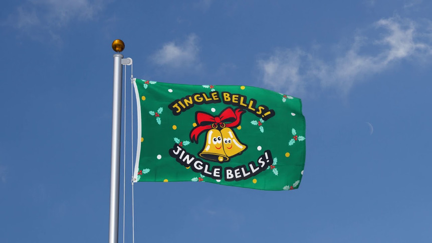 Jingle Bells - Flagge 90 x 150 cm