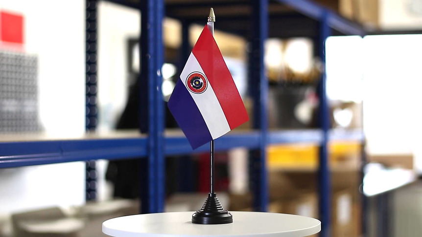 Paraguay - Mini drapeau de table 10 x 15 cm