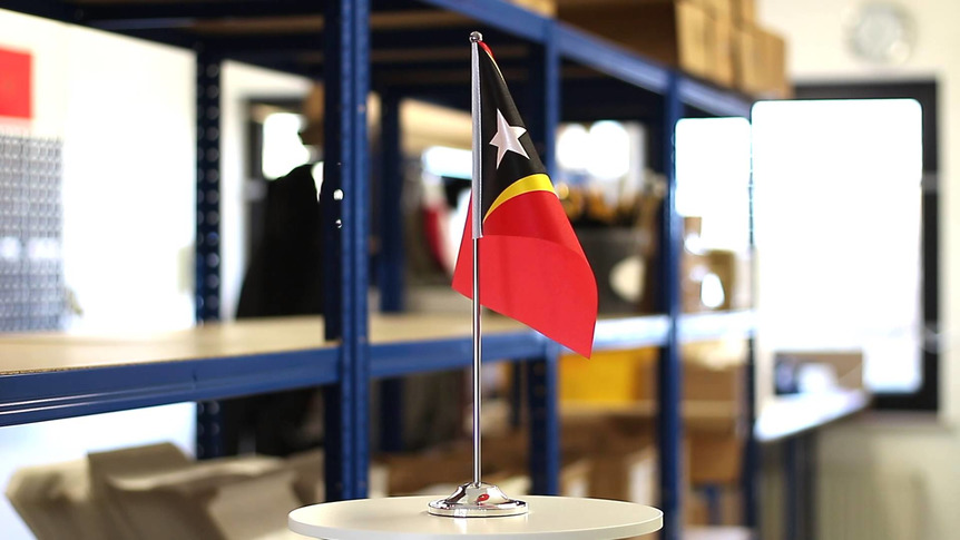 East Timor - Satin Table Flag 6x9"
