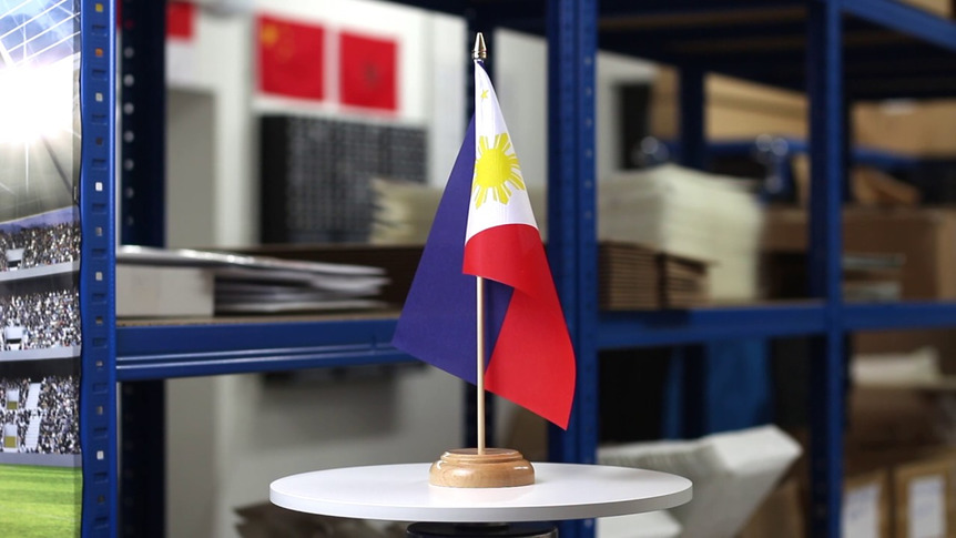 Philippines - Table Flag 6x9", wooden