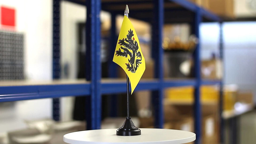 Flandre - Mini drapeau de table 10 x 15 cm