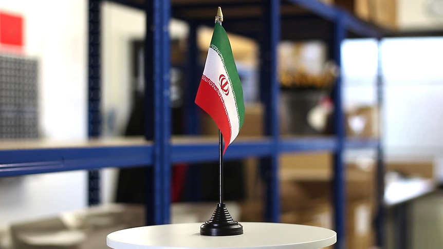 Iran - Mini drapeau de table 10 x 15 cm