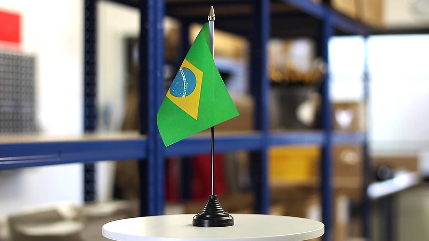 Brasilien - Tischflagge 10 x 15 cm