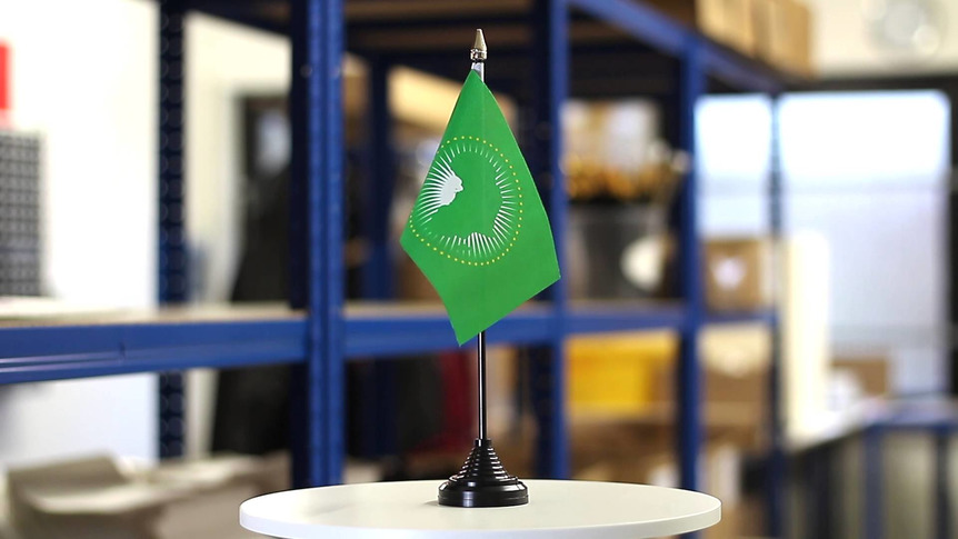Union Africaine UA - Mini drapeau de table 10 x 15 cm
