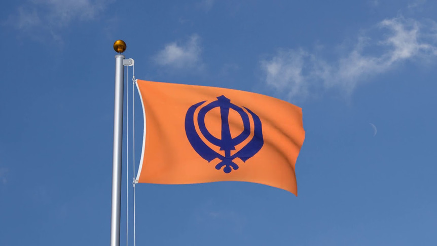 Sikhisme - Drapeau 90 x 150 cm