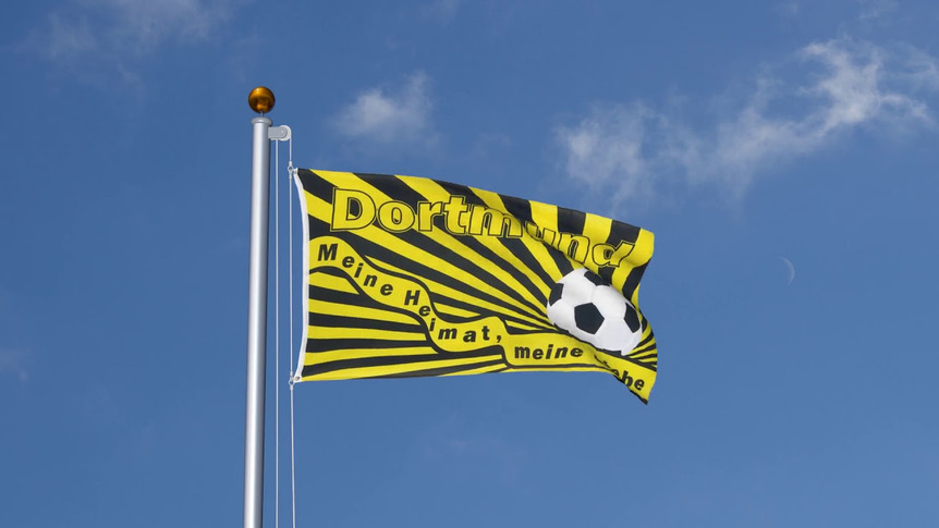 Dortmund Meine Heimat meine Liebe - Flagge 90 x 150 cm