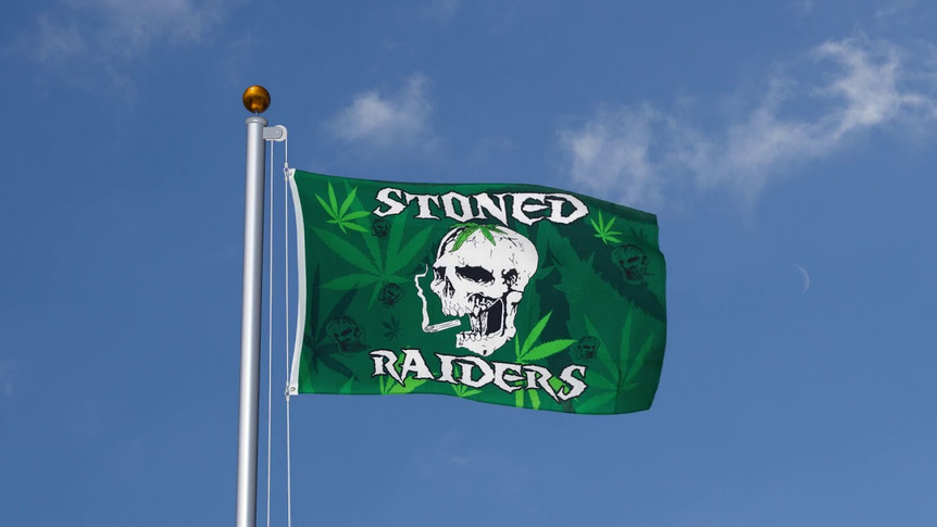 Stoned Raiders - Flagge 90 x 150 cm