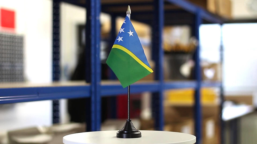 Îles Salomon - Mini drapeau de table 10 x 15 cm