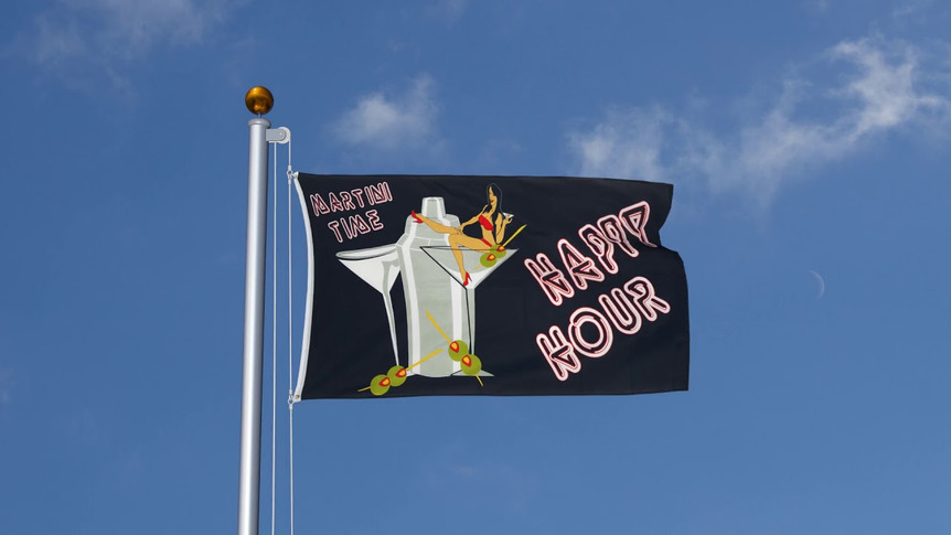 Happy Hour - 3x5 ft Flag