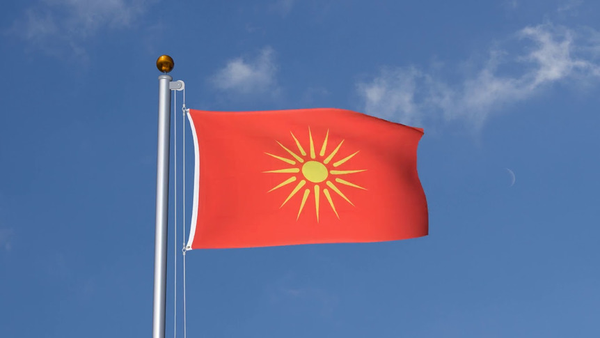 Mazedonien 1992-1995 - Flagge 90 x 150 cm