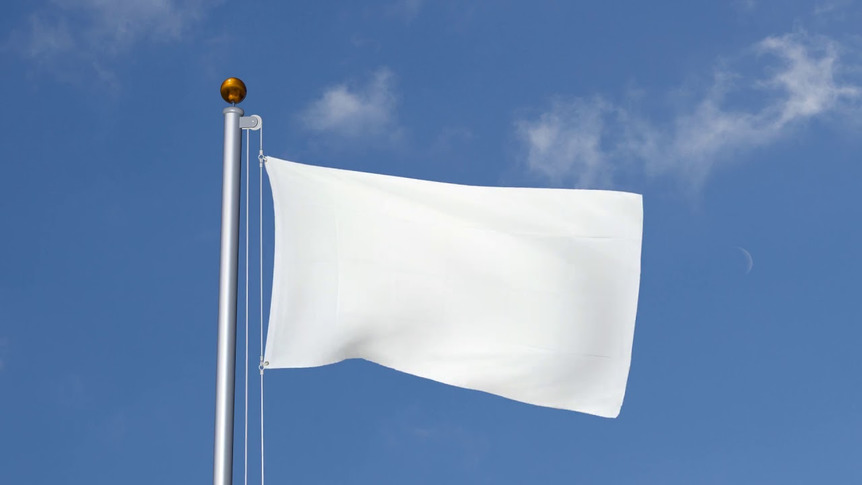 Weiße - Flagge 90 x 150 cm