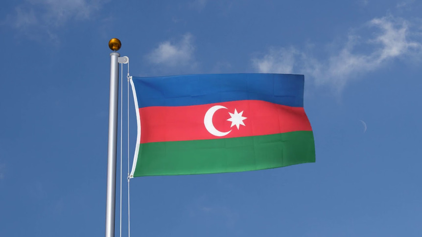 Azerbaijan - 3x5 ft Flag
