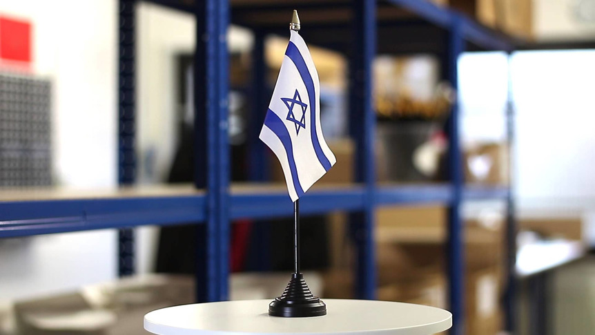 Israel - Mini drapeau de table 10 x 15 cm