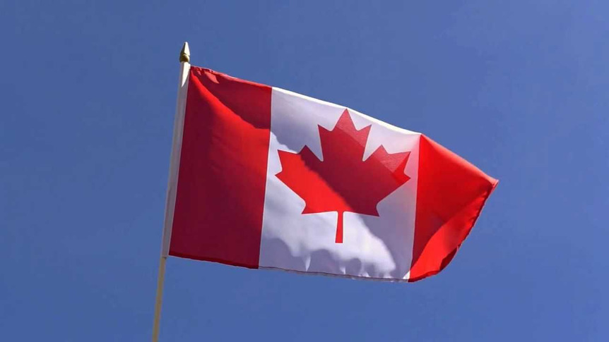 Canada - Hand Waving Flag 12x18"