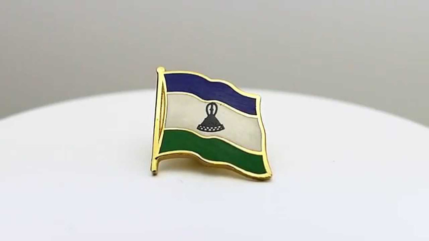Lesotho - Flaggen Pin 2 x 2 cm