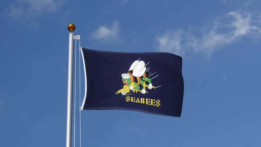 USA Seabees - Flagge 90 x 150 cm