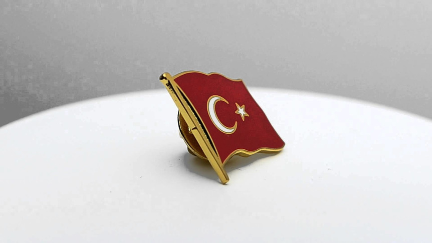 Türkei - Flaggen Pin 2 x 2 cm