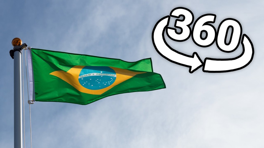 Brésil - Drapeau 60 x 90 cm