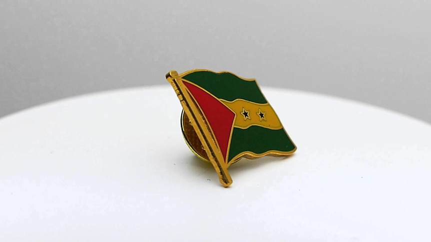 Sao Tomé e Principé - Pin's drapeau 2 x 2 cm