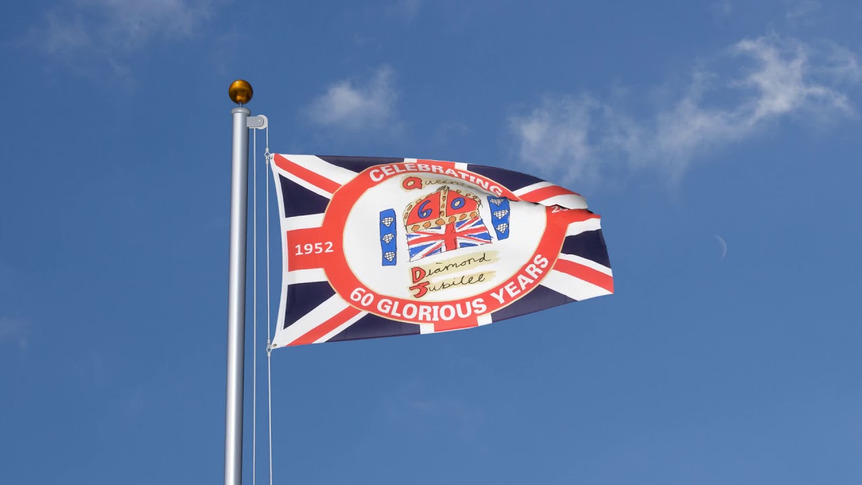 United Kingdom Diamond Jubilee of Queen Elizabeth II - 3x5 ft Flag