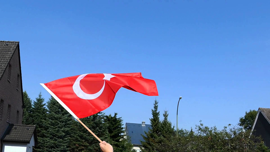 Turquie - Drapeau sur hampe PRO 60 x 90 cm