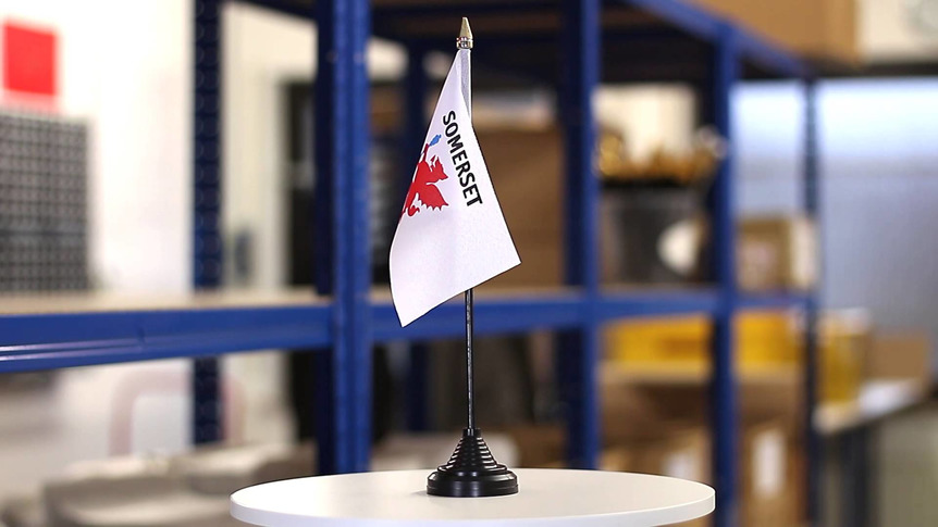 Somerset - Mini drapeau de table 10 x 15 cm
