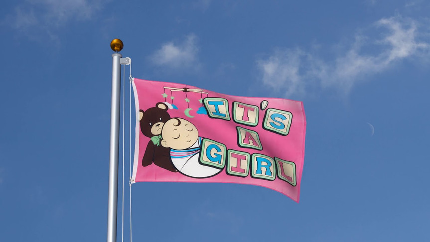 It's a Girl pink - 3x5 ft Flag