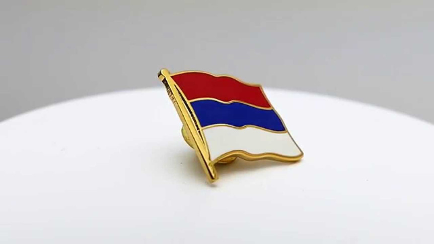 Serbien - Flaggen Pin 2 x 2 cm
