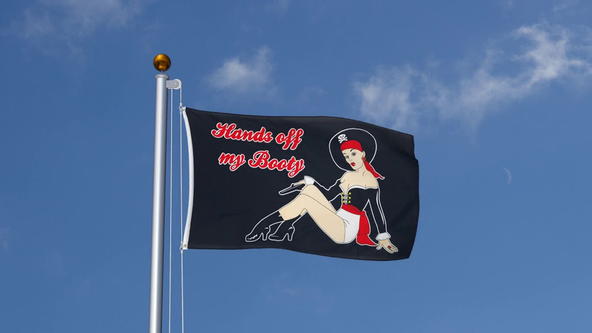 Pirate Hands off my booty - 3x5 ft Flag