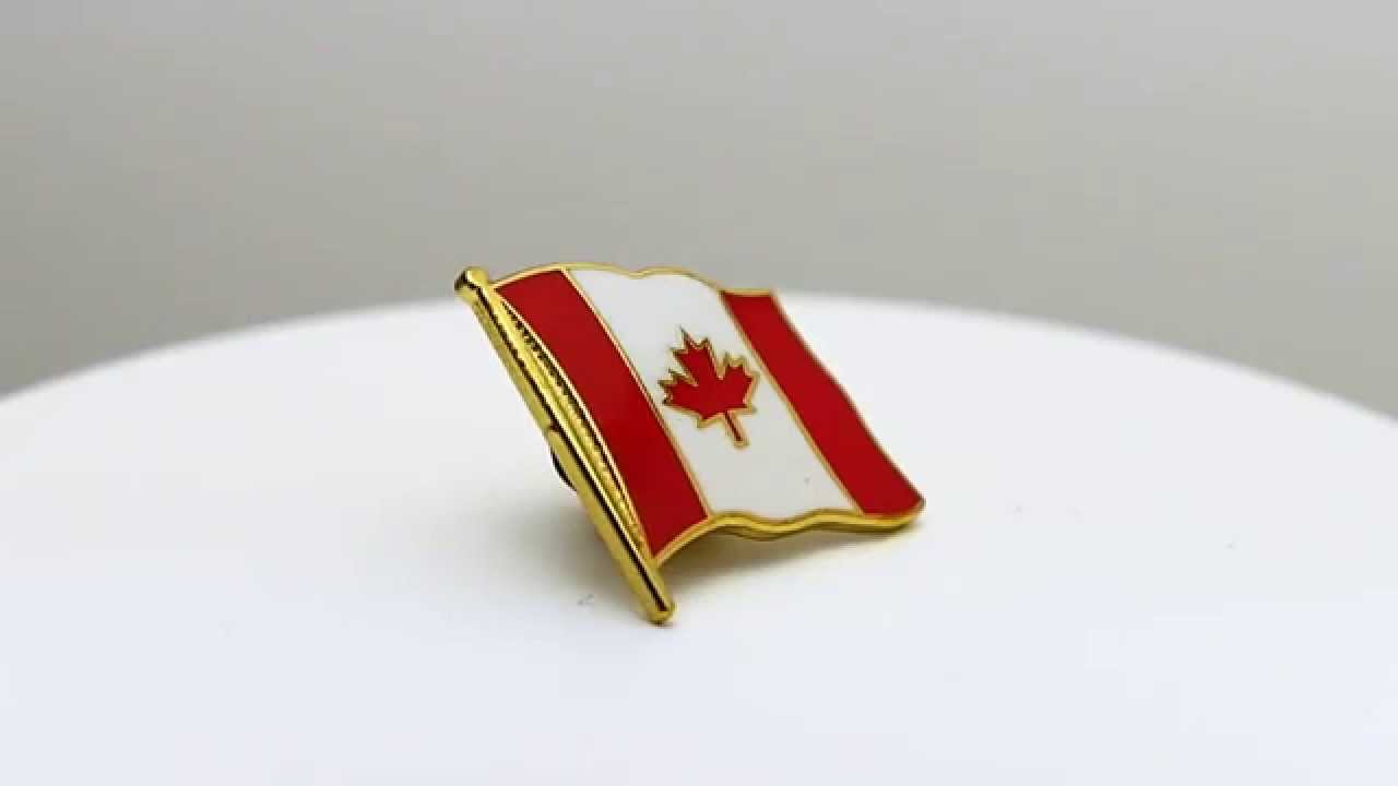 Everflag Flaggen-Pin Kanada – Vergoldet, Ca. 20 Mm | Mit Steckverschluss