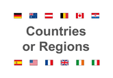 Countries or regions
