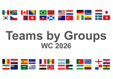 World Cup 2026 team flags by groups